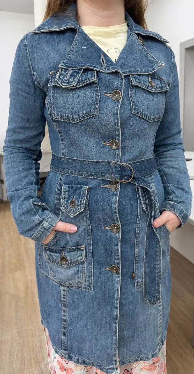 Sobretudo jeans - Foto 2