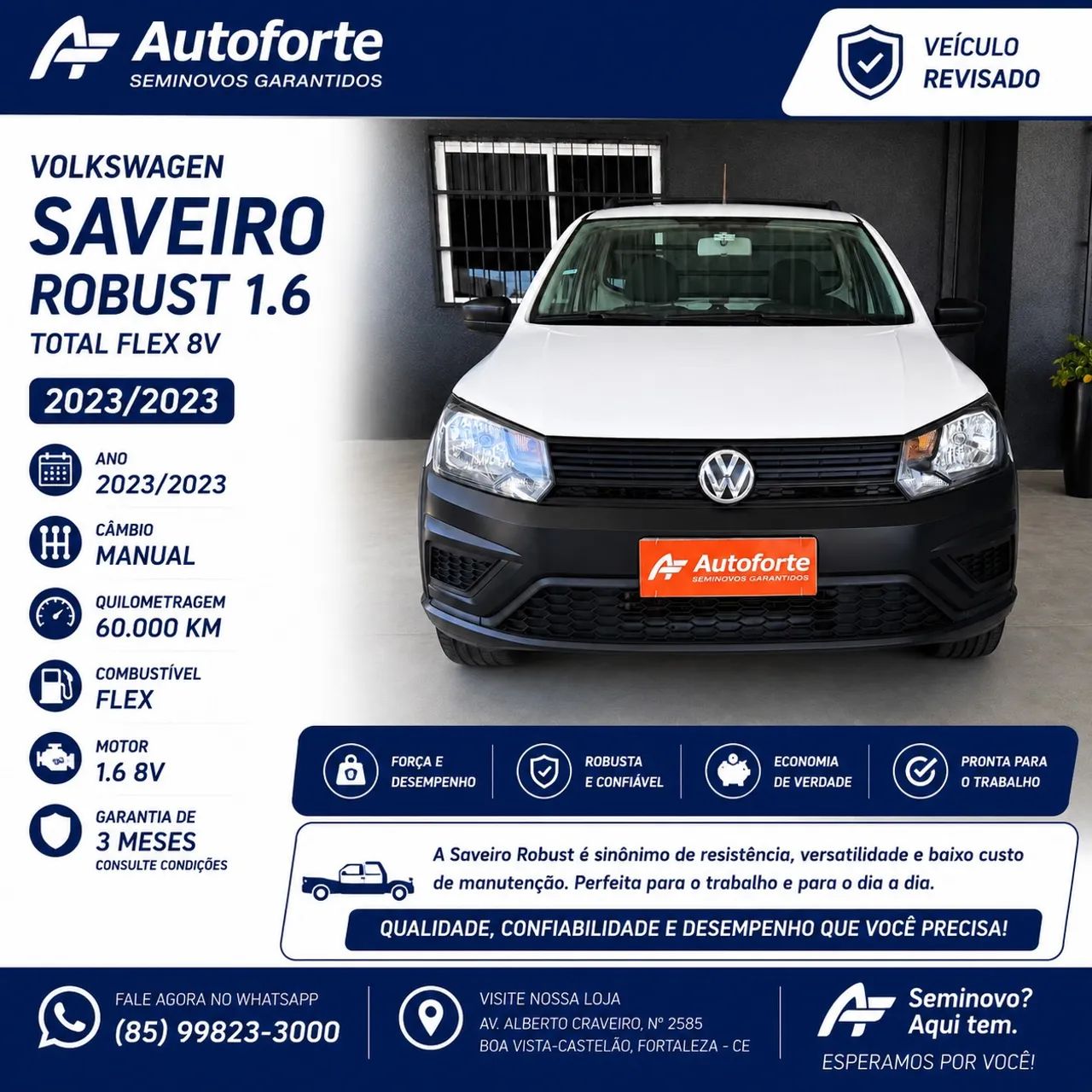 Volkswagen Saveiro Saveiro Robust 1.6 Total Flex 8V 2023