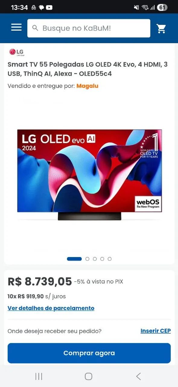 TV OLED LG 55 4K DOLBY ATMOS - Foto 3