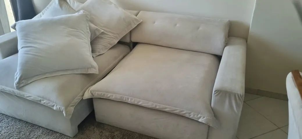 Sofá Reclinável - Estofado de alta qualidade - Foto 3
