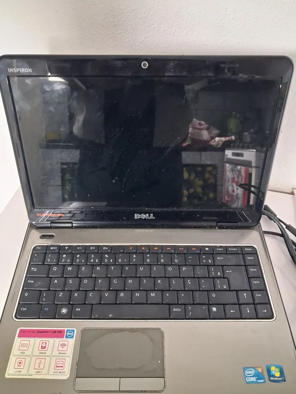 Notebook usado HD 500 GB RAM 4 GB SÓ FUNCIONA LIGADO NA TOMADA - Foto 3