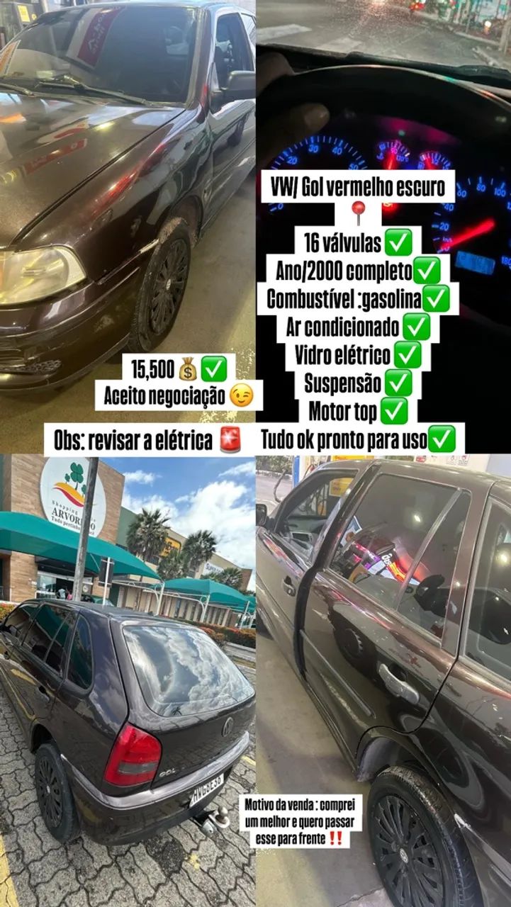 Volkswagen Gol Geração III Ouro 1.0 MI 16V Gasolina Mec. 2P 2000