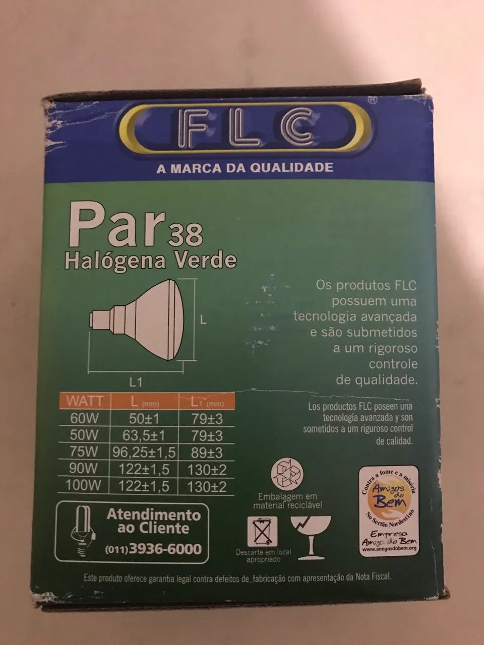 Lâmpada Halogena Verde 90watts - FLC - Foto 4
