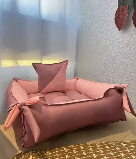 Cama Pet Charme PROMOÇÃO + Brinde 60x60 - Rosa - Foto 2