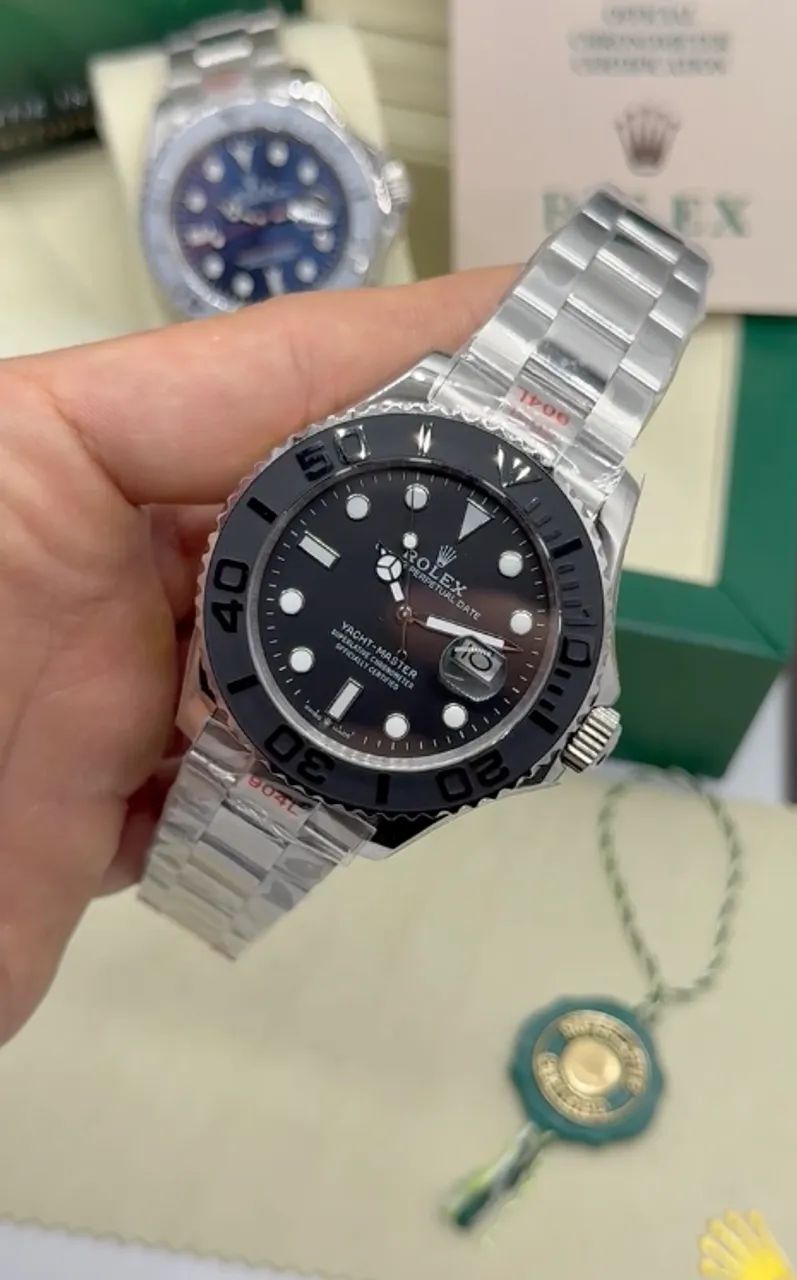 Rolex Yatch Master Automático Preto