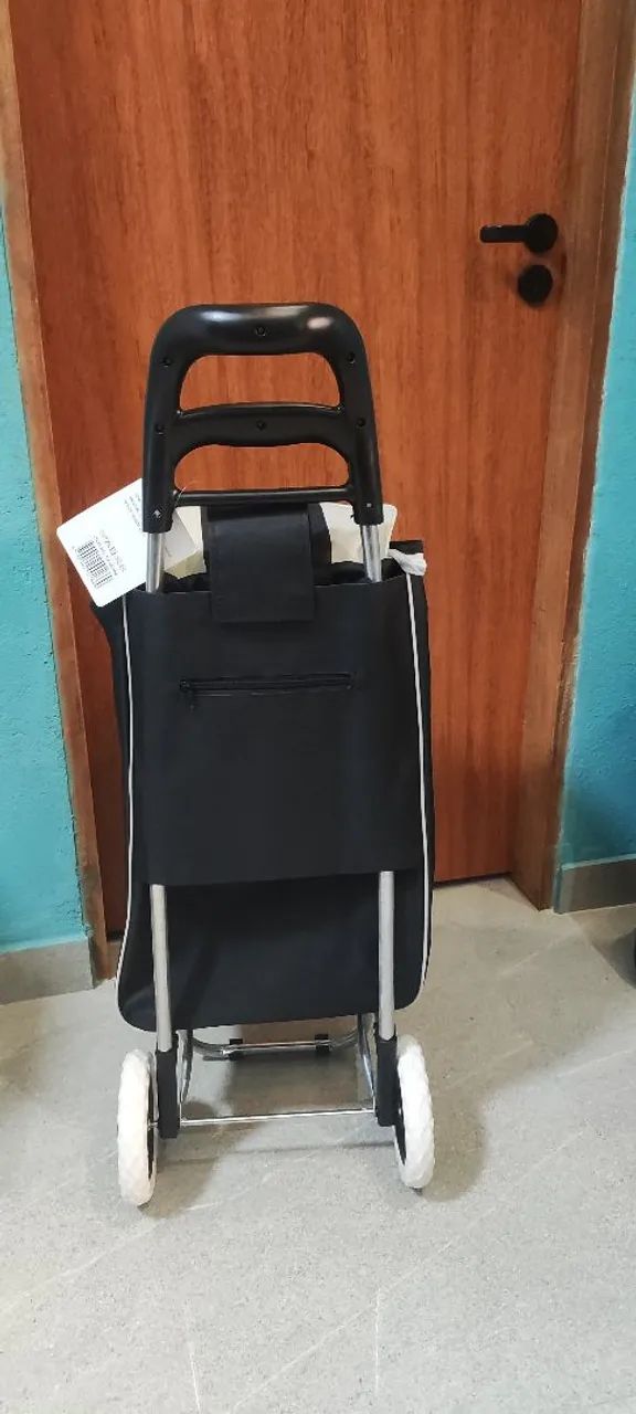 carrinho de feira com rodinhas, compras  - Foto 4