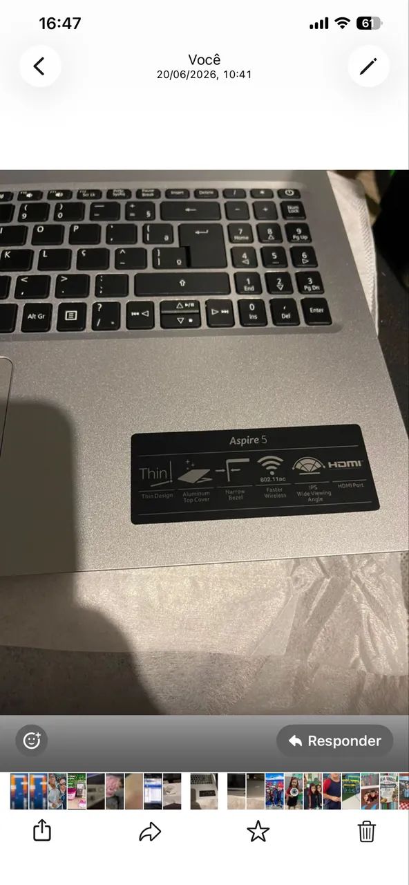 Notebook novo na caixa 