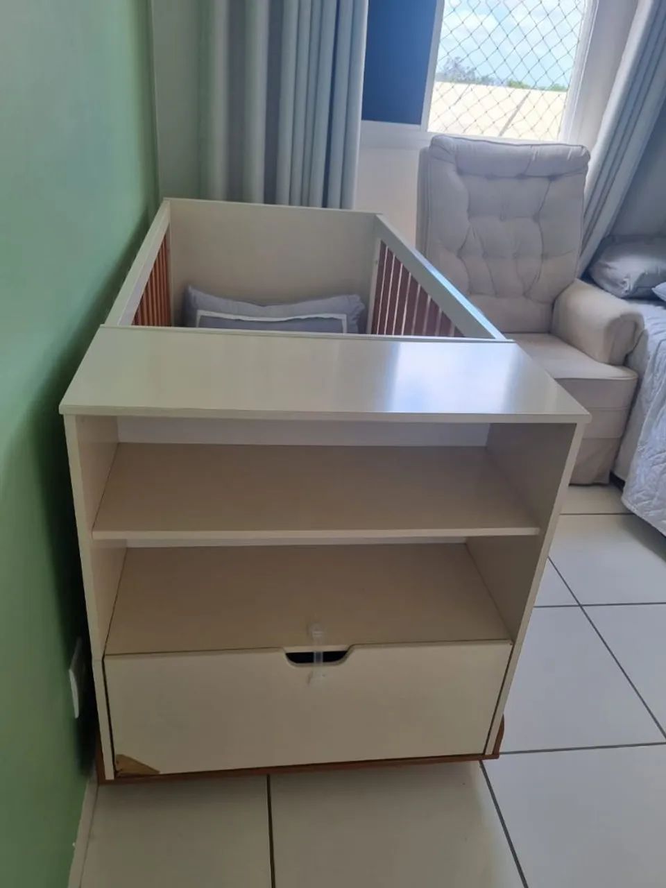 Berço Americano Matic Bkids Off White Freijó Eco Wood - Foto 3