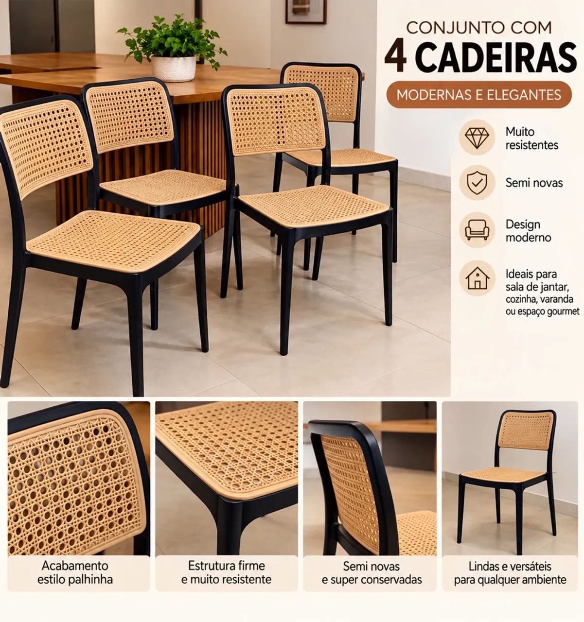 Cadeiras sala/ varanda 