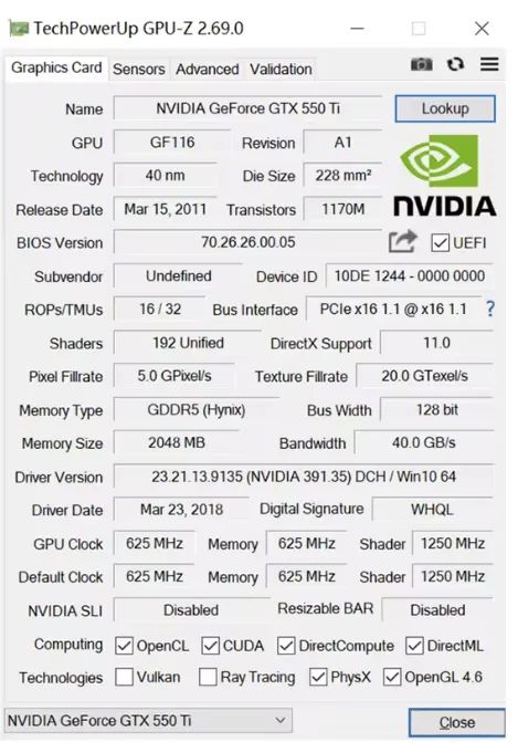 Placa de vídeo GTX 550 Ti 2gb  - Foto 3