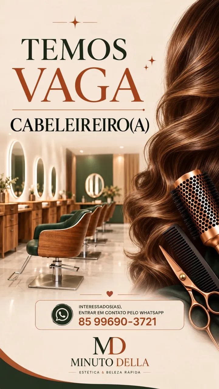 VAGA CABELEIREIRO (A)