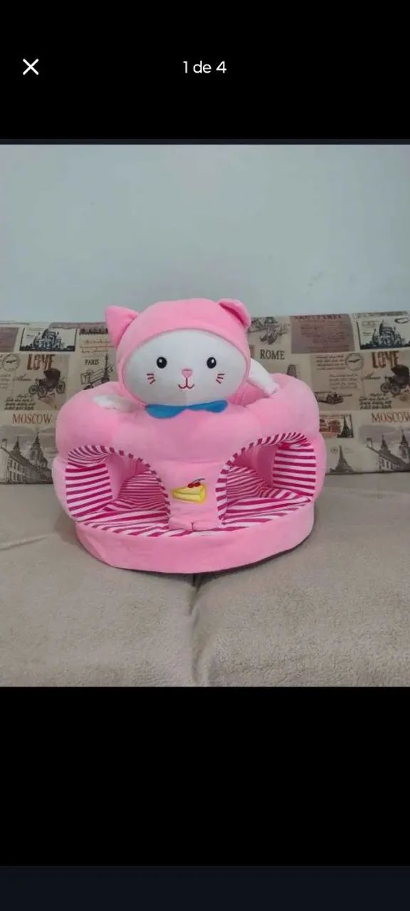 Assento Puff Rosa