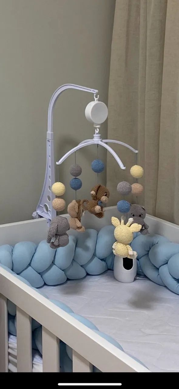 Móbile musical amigurumi 