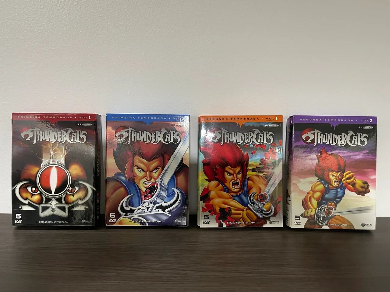  dvd thundercats - a serie completa 20 discos 130 ep. Original 