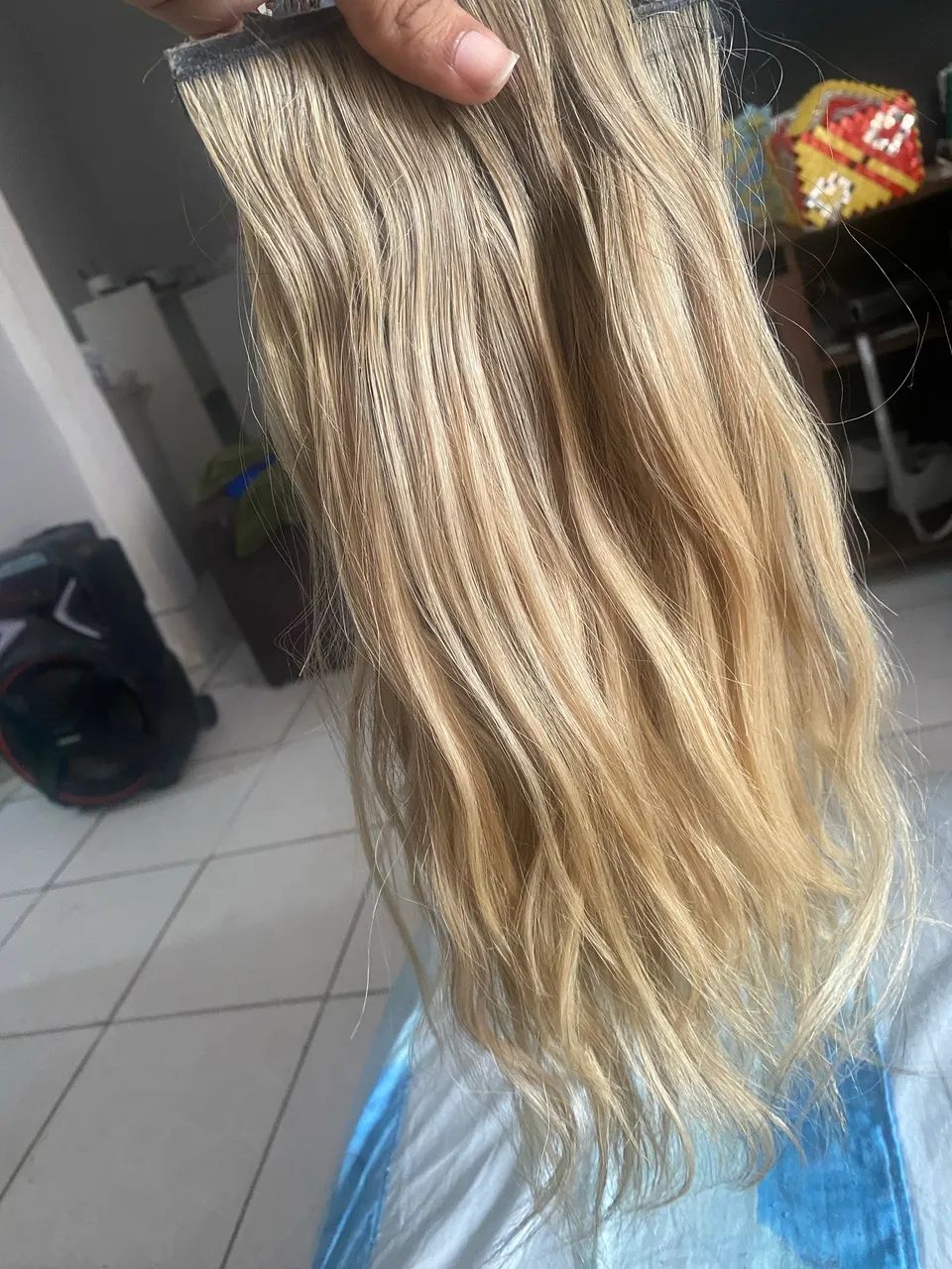 Mega Hair loiro bio adesivo - Foto 3