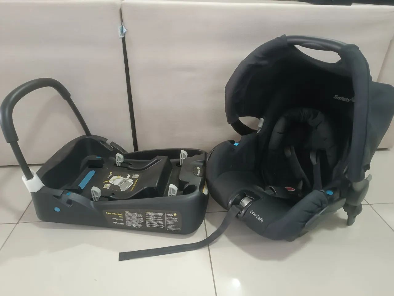 Carrinho Safety 1st Mobi com moisés, bebê conforto e suporte para carro - Foto 5