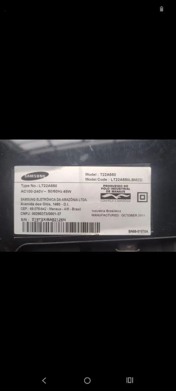 MONITOR / TV SAMSUNG 22" USADO EM BOM ESTADO - Foto 3