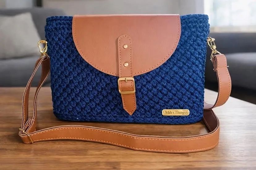 Bolsa de crochê bolsa Laisa