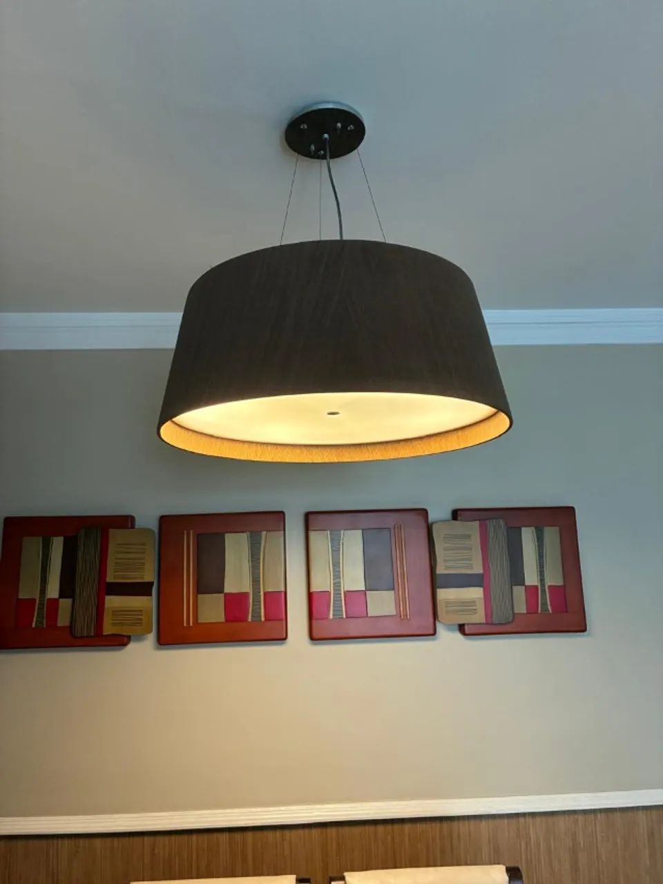 Lustre Pendente de Madeira - Foto 4