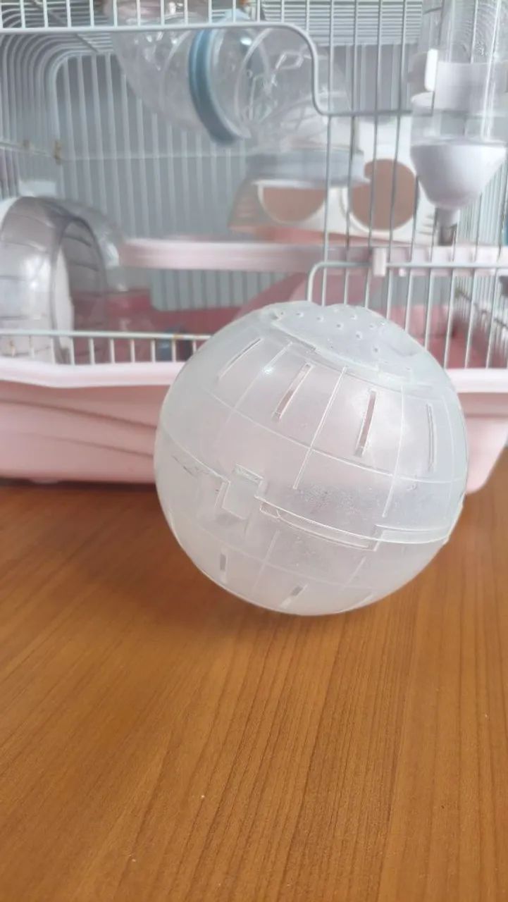 GAIOLA PARA HAMSTER E ROEDORES (CONSERVADA E COM VARIOS BRINQUEDOS) - Foto 3