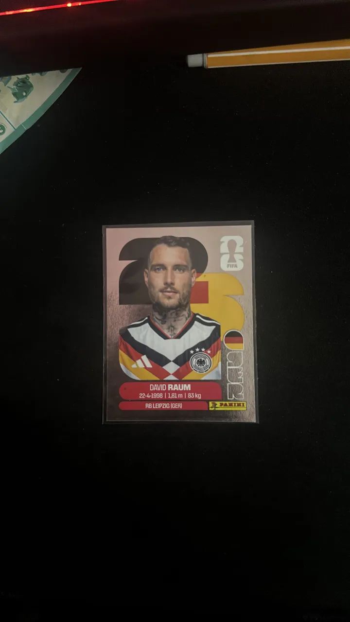 FIGURINHA PRATEADA TEAM SPECIAL SET PANINI DA ALEMANHA