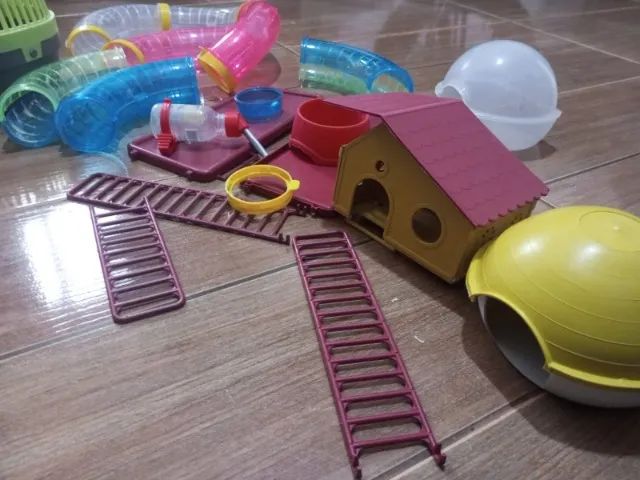 Gaiola de Hamster + Caixa de transporte e acessórios - Foto 4
