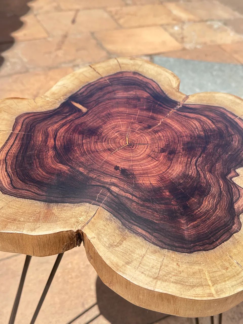 Mesa Lateral Madeira Artesanal - Foto 5