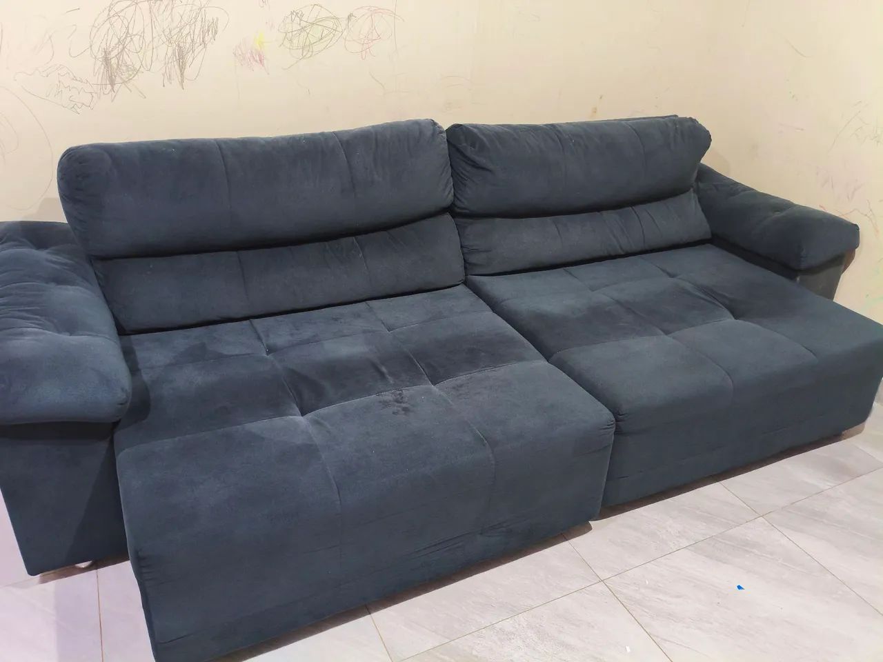 Sofá retrátil e reclinável 2,80m