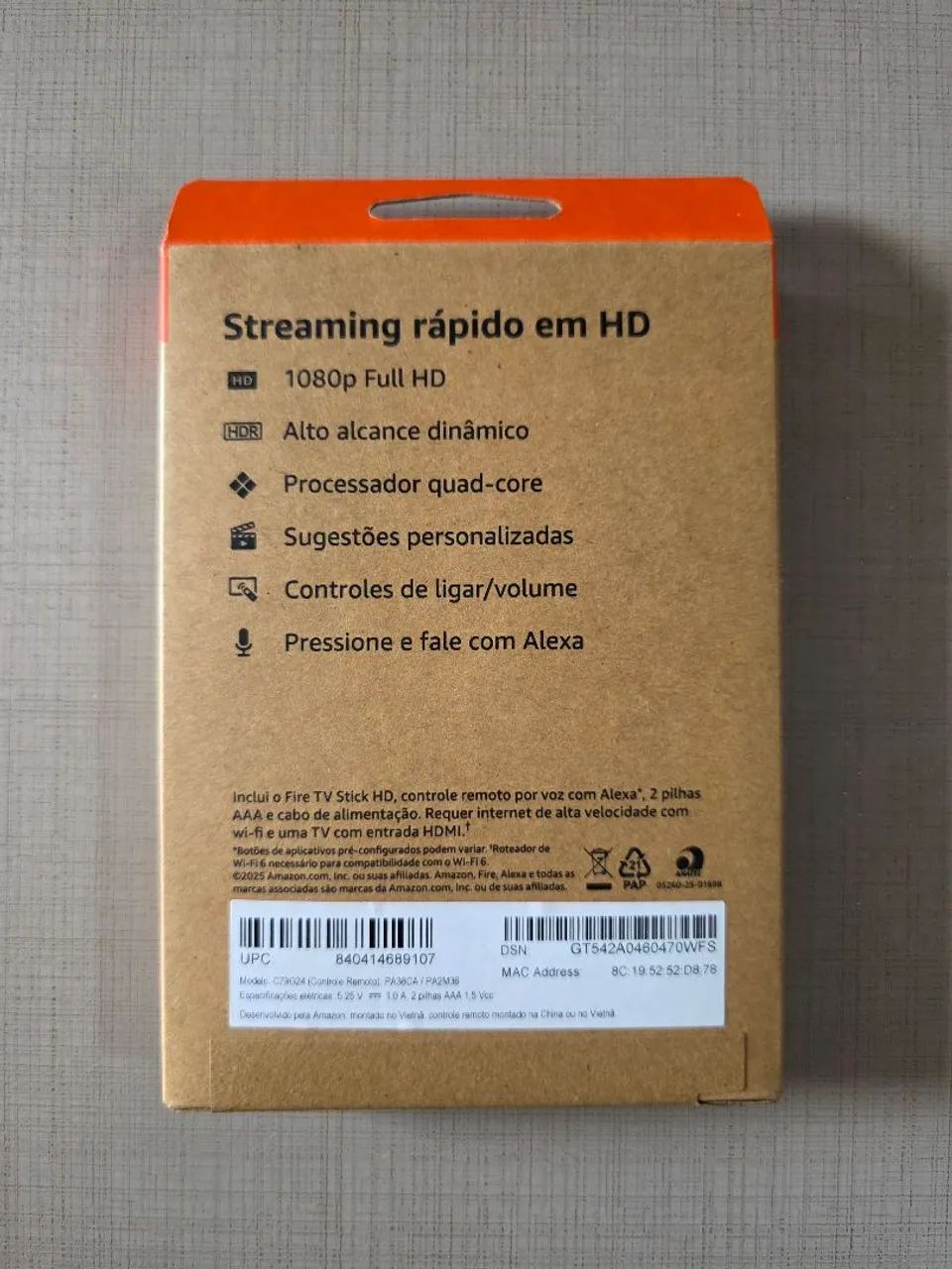 Fire TV Stick Full HD 2.ª Geração Lacrado - Foto 2