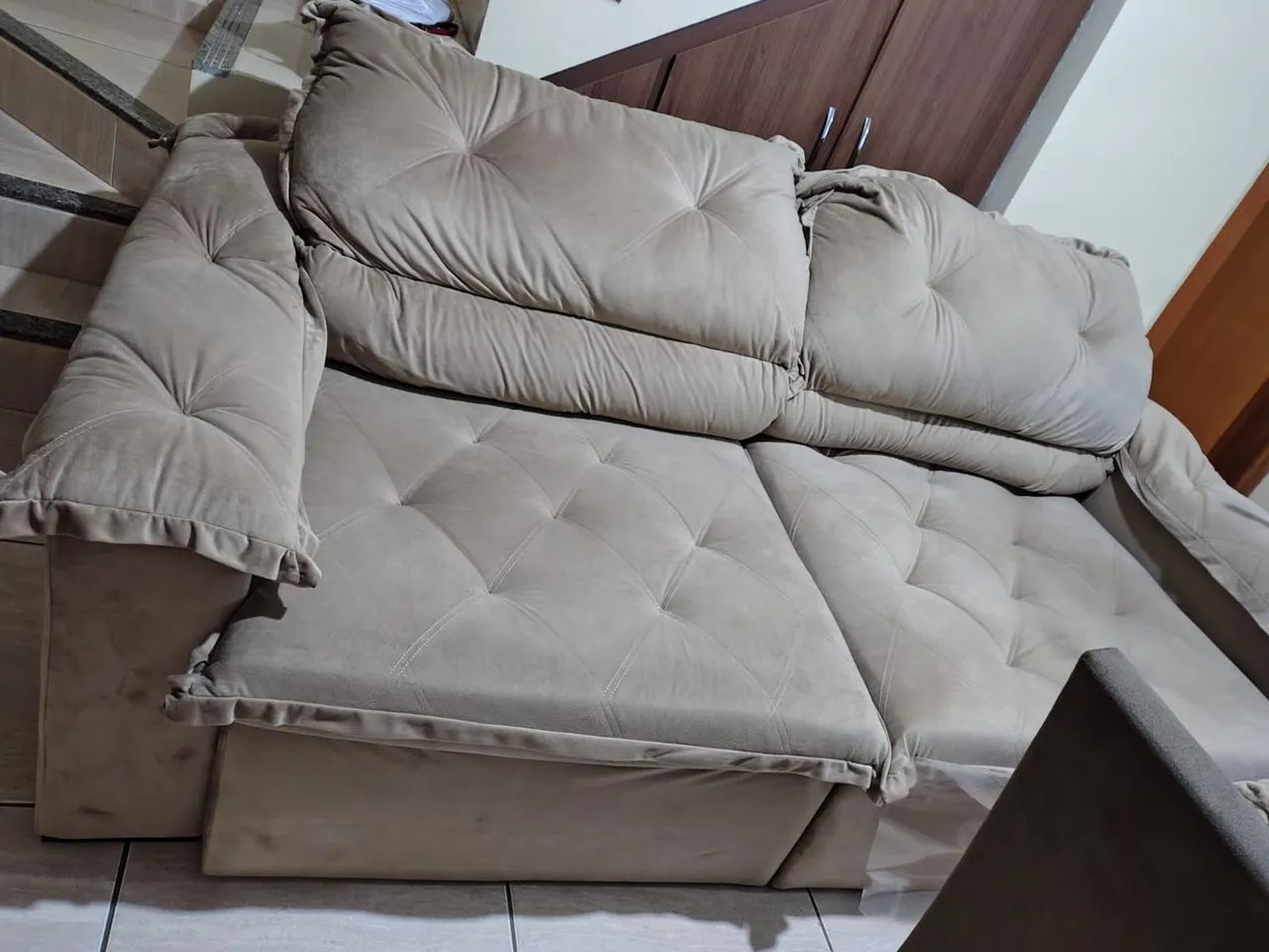 Vendo sofá retrátil semi novo  - Foto 3