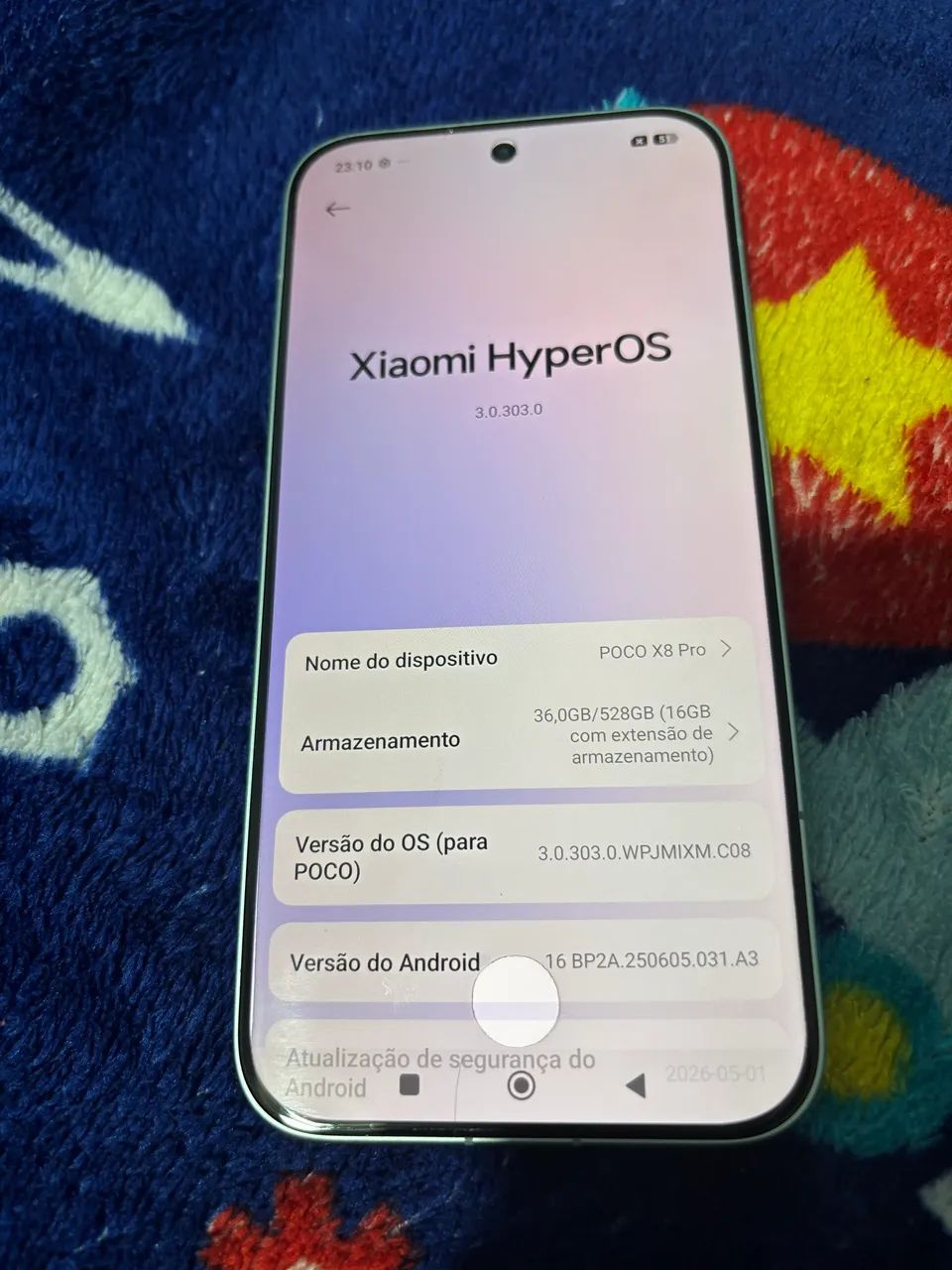 Poco x8 pro 5G 528gb 12+6RAM impressão digital  - Foto 2