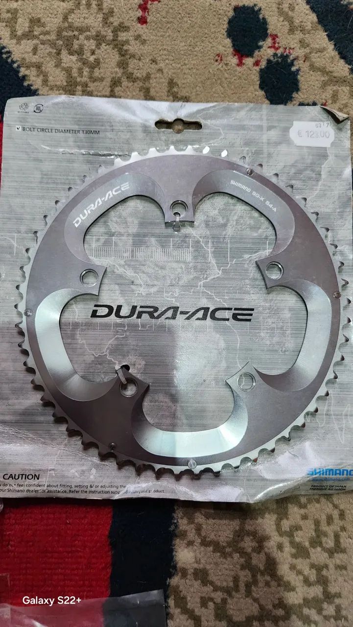 Coroa dura ace 10v cromada muito rara - Foto 2