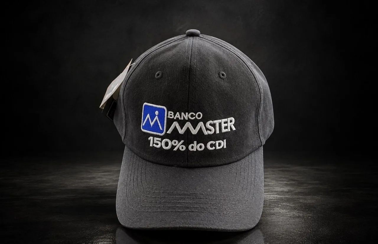 Boné  Banco Master Preto 150% CDI 