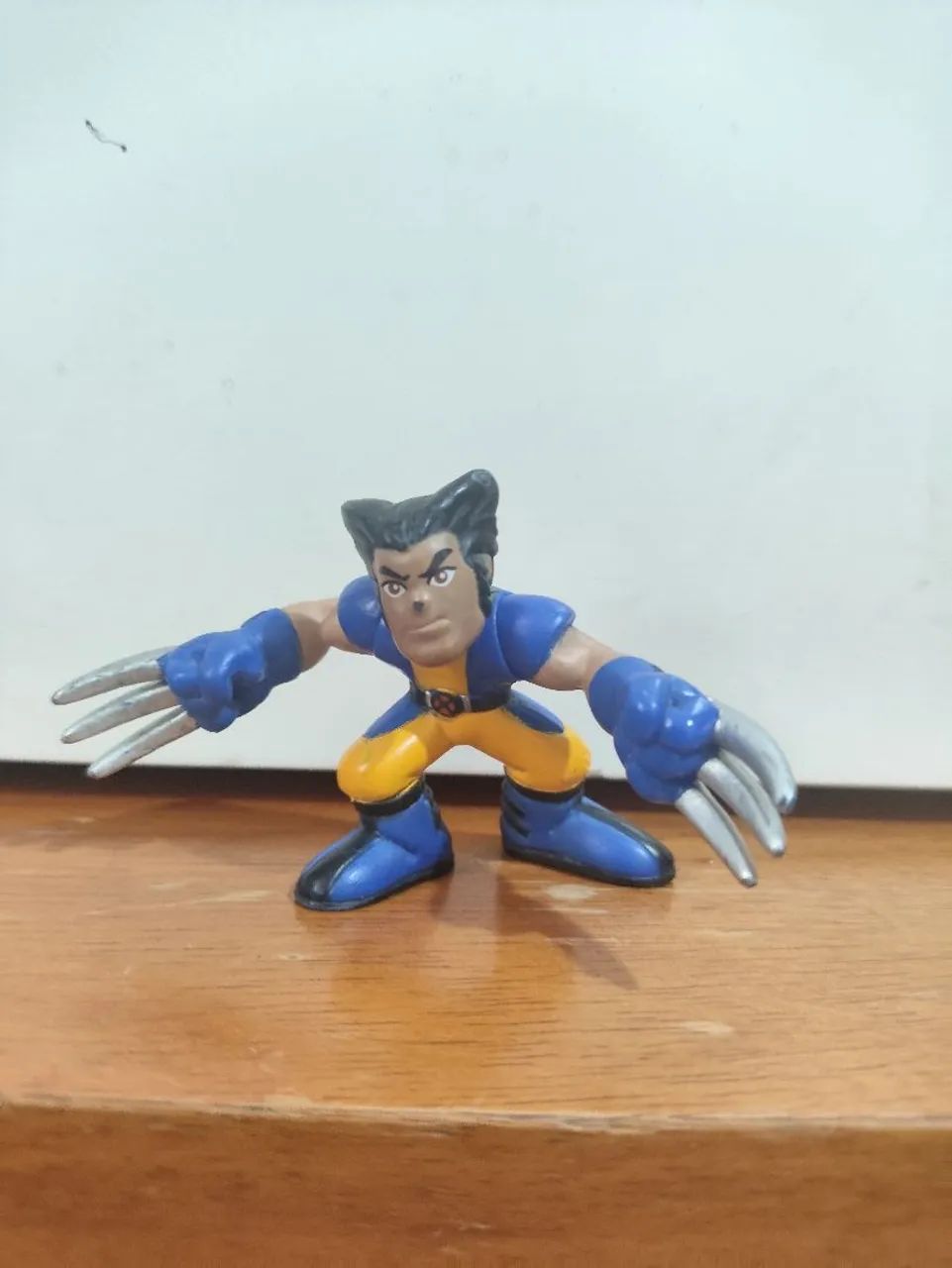 Miniatura antiga boneco Wolverine Marvel super hero squad Hasbro X-Men original
