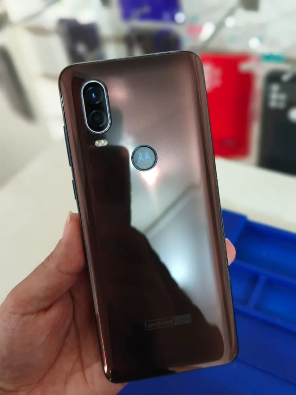 Celular Moto One Vision 128 GB Barato Excelente - Foto 3