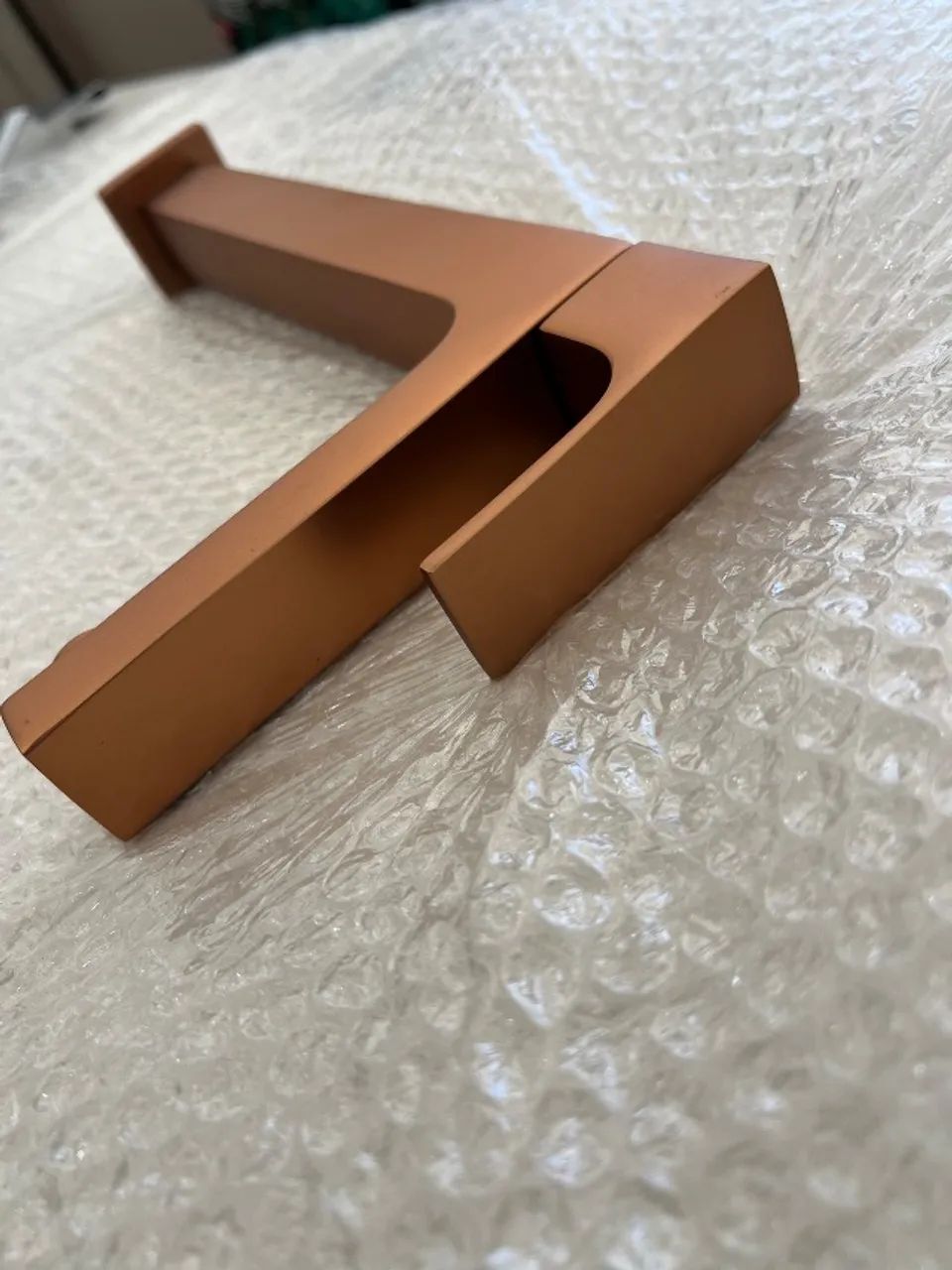 Torneira Para Banheiro Alta Retta Rose Gold Fani - Foto 2