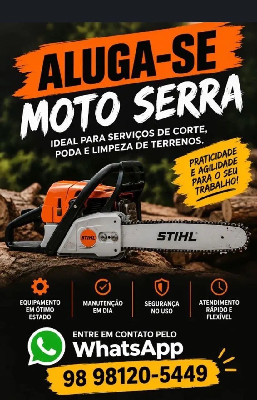 ALUGA- SE MOTO SERRA 