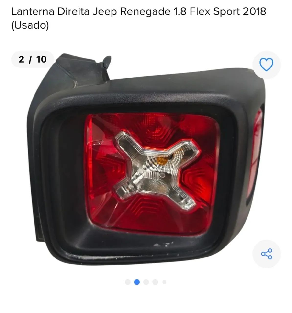 LANTERNA DIREITA JEPP RENEGADE SPORT 2018 - Peças para carros