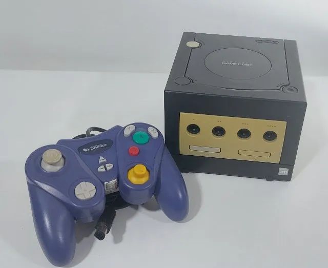 Nintendo GameCube - Leitor 100%, controle e cabos