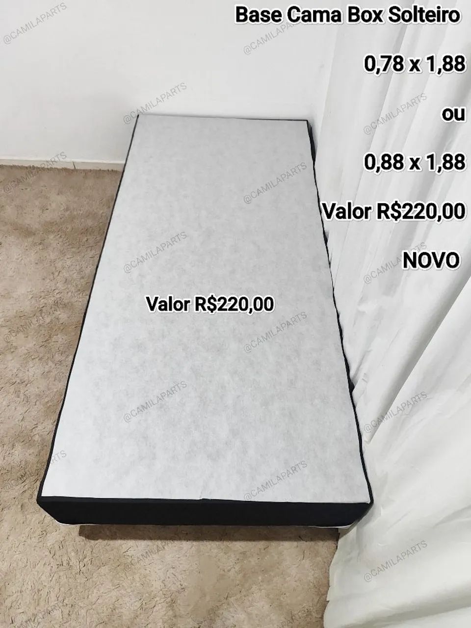 Base Cama Box Solteiro NOVO ENTREGO  - Foto 3