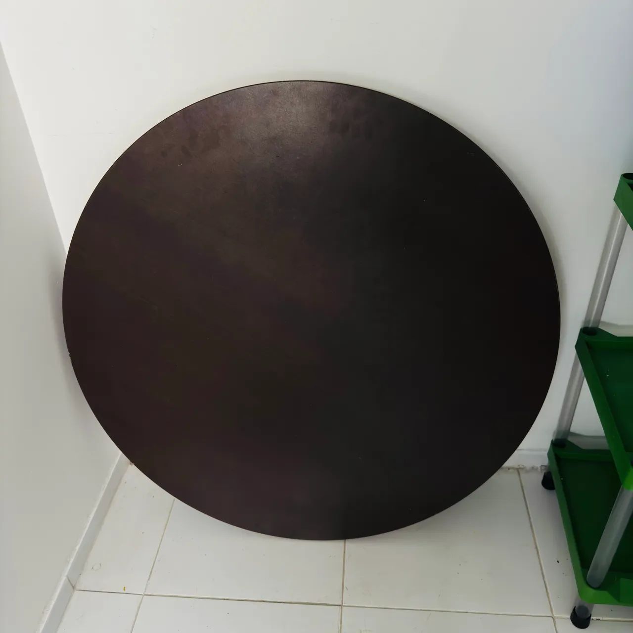 TAMPO DE MESA EM MADEIRA REDONDA NOVA 