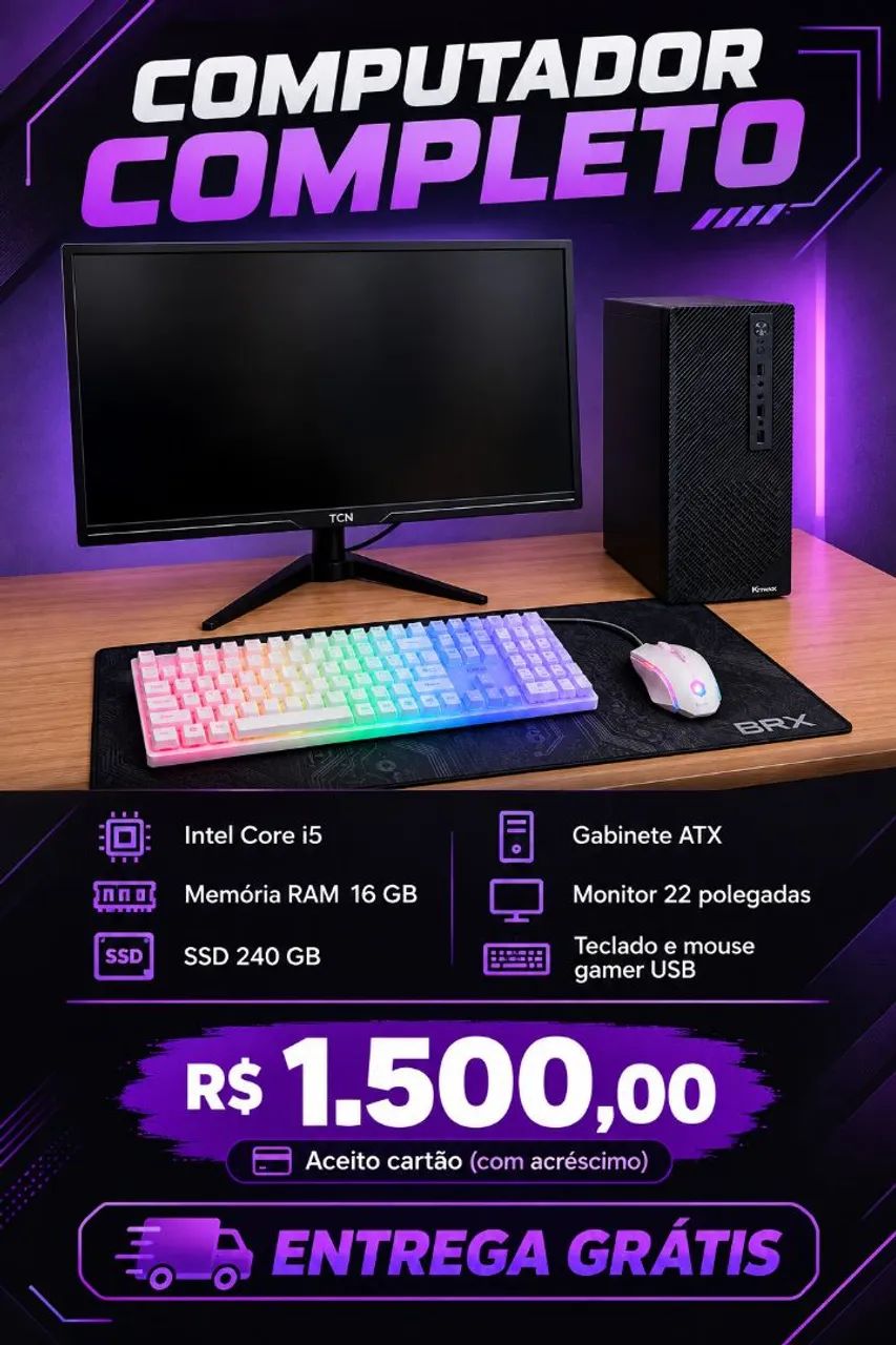 Computador. Entrega grátis 