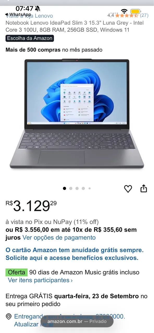 Notebook Lenovo IdeaPad Slim 3 - Foto 4