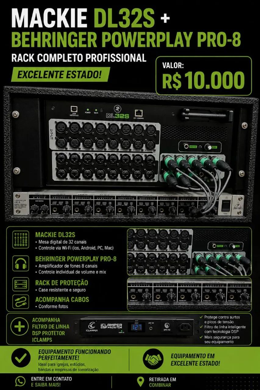 Mesa de som MACKIE DL32S