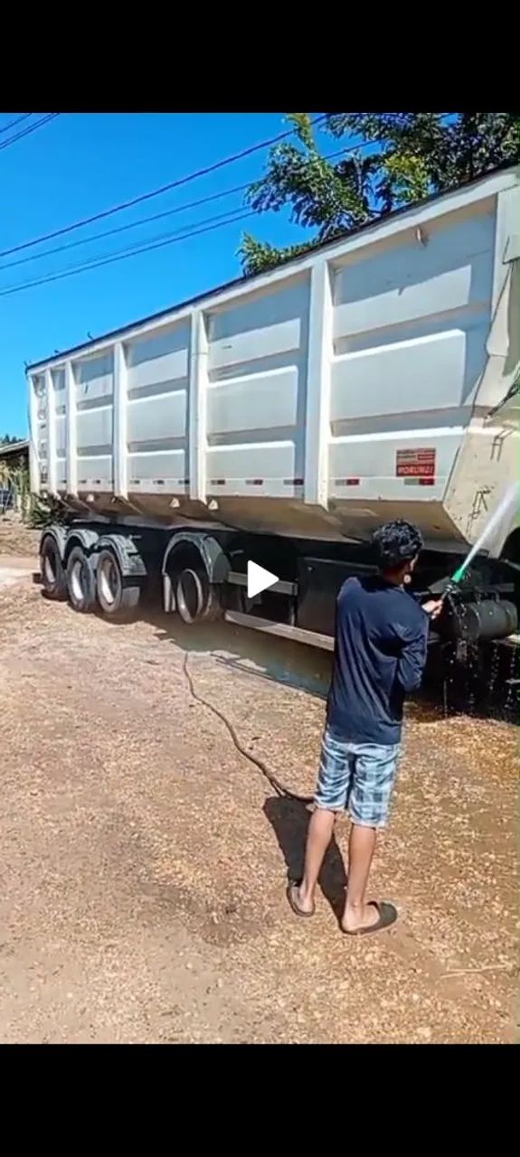 Carreta caçamba 4 eixo 