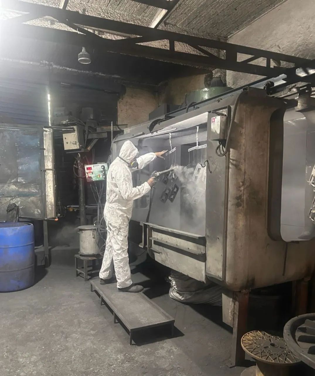 Pintura Eletrostática Linha contínua completa  BARATA 