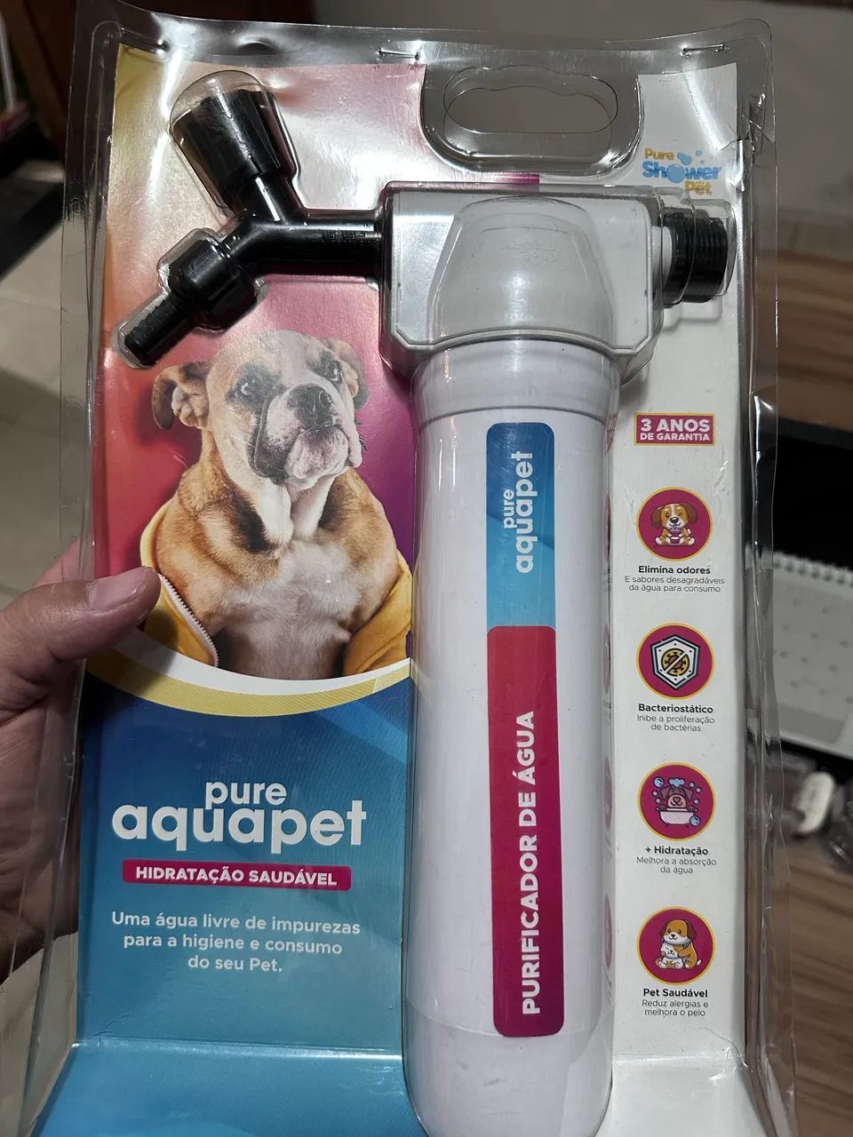 Pure Aquapet - Purificador De Água - Pure Shower Pet
