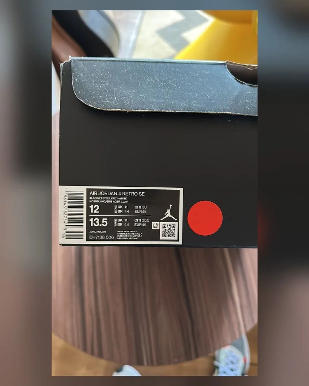AIR JORDAN 4 BLACK CANVAS - Foto 2