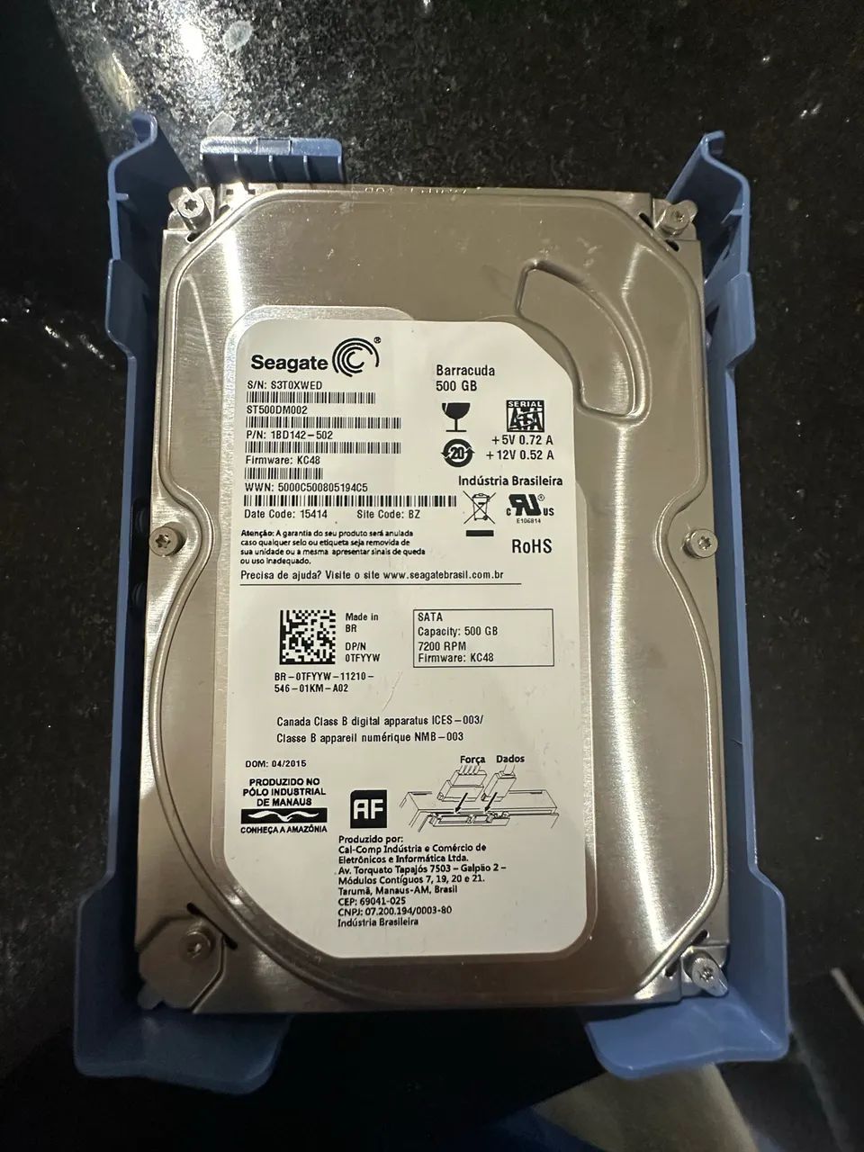 Hd sata Seagate 500gb