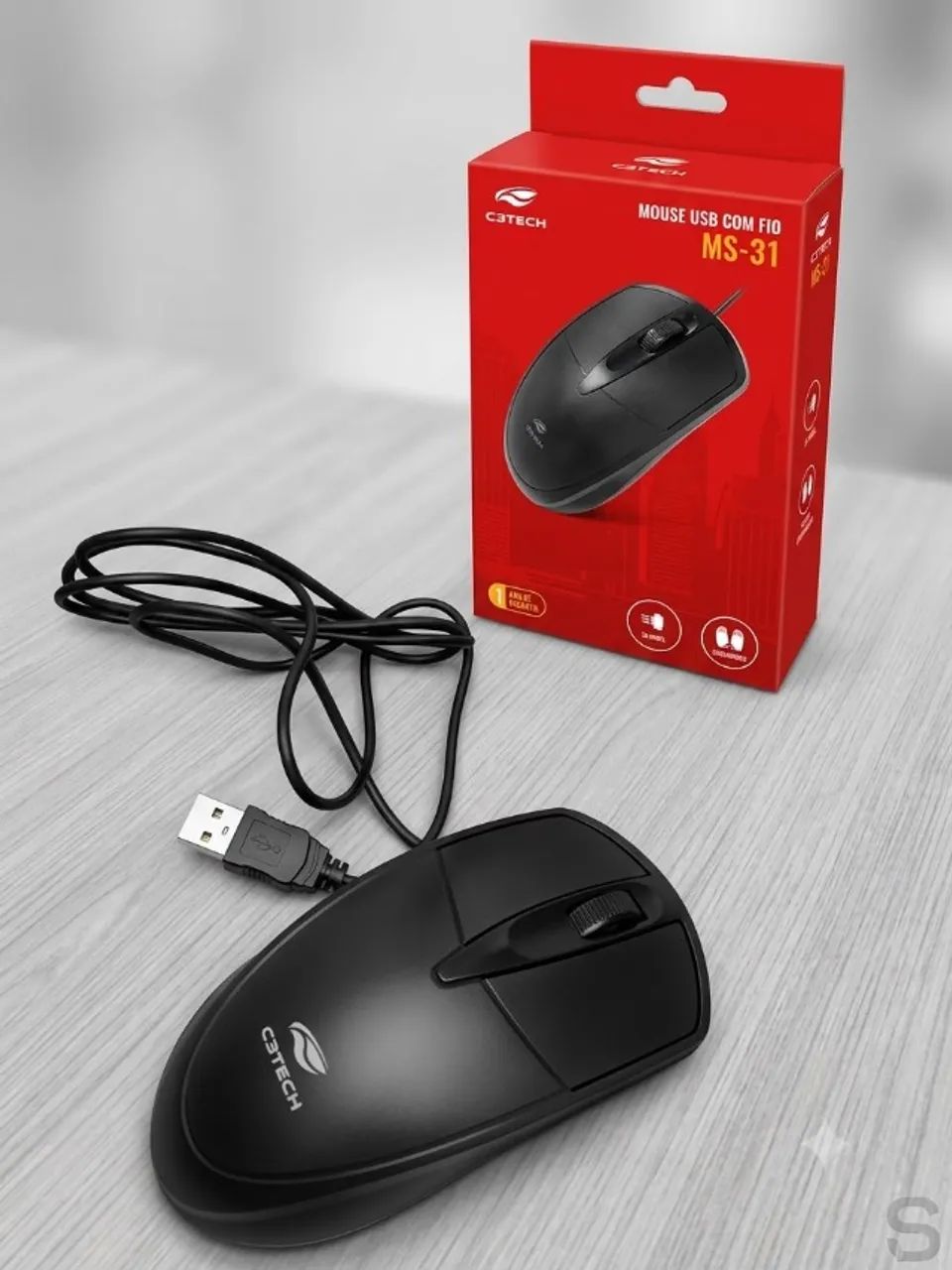 Mouse USB c/FIO - Foto 2